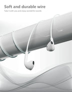 Onemust HP01 USB-C Wired Earphones with Mic - HIFI Stereo - White