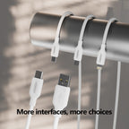 Onemust OM-C12 Type-C Data Cable – 5V/3A Fast Charge TPE 1M Universal Android & Apple (White)