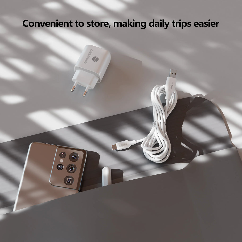 Onemust OM-C13 USB-A to Lightning Data Cable 1M - White