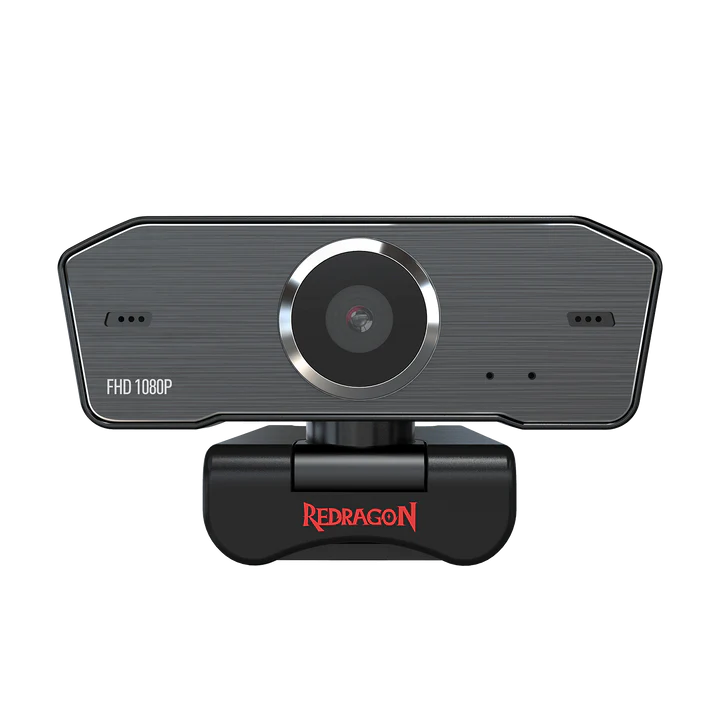 Redragon GW800 FHD 1080P Webcam with Built-in Dual Microphone, 360° Rotation – USB 2.0 Web Camera