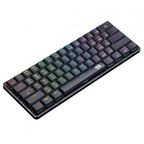 Redragon K615P-KBS ELISE PRO RGB Wireless Tri-Mode Mechanical Gaming Keyboard – 60% Layout, Low Profile Blue Switch, Bluetooth + 2.4G + Type-C – Black