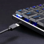 Redragon K615P-KBS ELISE PRO RGB Wireless Tri-Mode Mechanical Gaming Keyboard – 60% Layout, Low Profile Blue Switch, Bluetooth + 2.4G + Type-C – Black