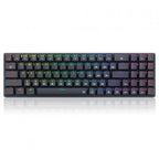 Redragon K626P ASHE RGB Low Profile Wired Mechanical Gaming Keyboard – 78 Keys 75% Layout, Dust-Proof Blue Switch, Detachable USB-C – Black