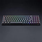 Redragon K626P ASHE RGB Low Profile Wired Mechanical Gaming Keyboard – 78 Keys 75% Layout, Dust-Proof Blue Switch, Detachable USB-C – Black