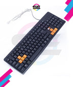 2B (KB445) Multimedia USB Keyboard With Colored Buttons for Playing