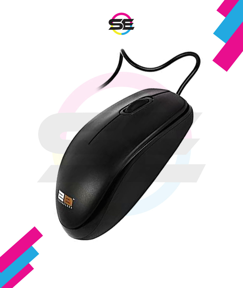 2B (MO663) Business Series Wired Mouse - 2M - Black