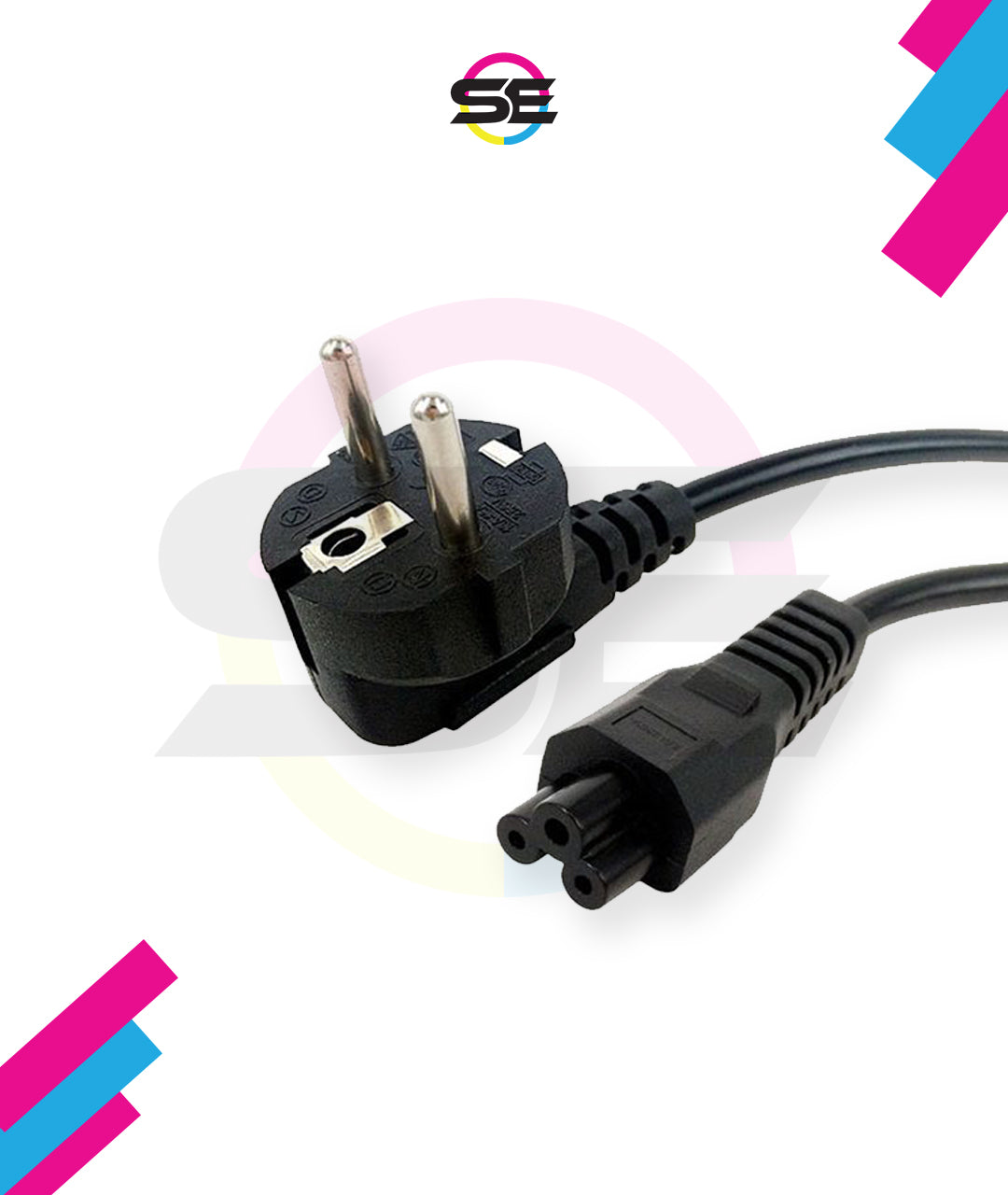 2B (PS005) Laptop Adapter Power Cable with Euro Plug - 1M