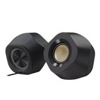 Redragon GS590 PRO 2.1 Channel RGB Gaming Speaker – 22W EQ Mode, Dual 2" Drivers + 4" Wooden Subwoofer, Bluetooth, AUX, Wireless Remote, Dynamic RGB – Black