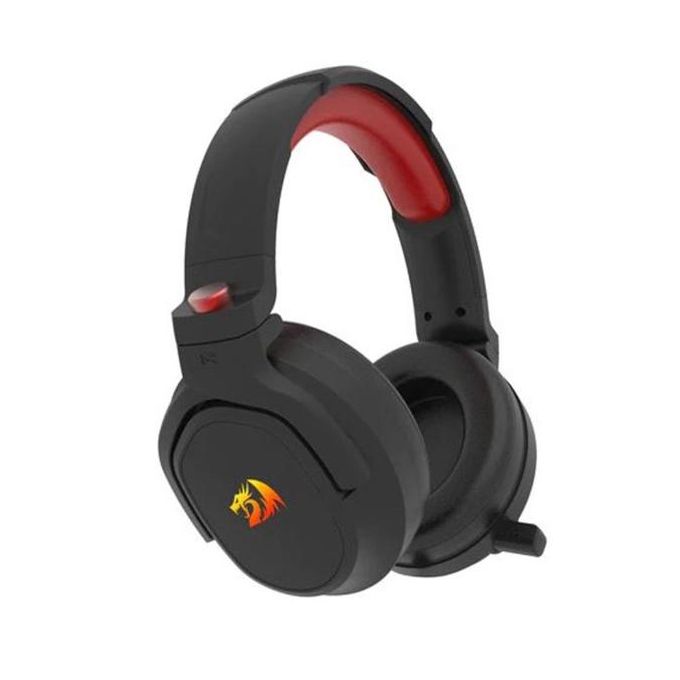 Redragon H838 HADES Wireless Gaming Headset – 2.4G & Bluetooth, Retractable Mic, Type-C Charging, Foldable Design – Black/Red