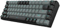 Redragon K662L-G1RS Wireless Portable 65% Mechanical Gaming Keyboard – 68 Keys, Red Switch, Double-Shot Keycaps, 2.4G + Bluetooth, 2×AAA Battery – Black/Gray