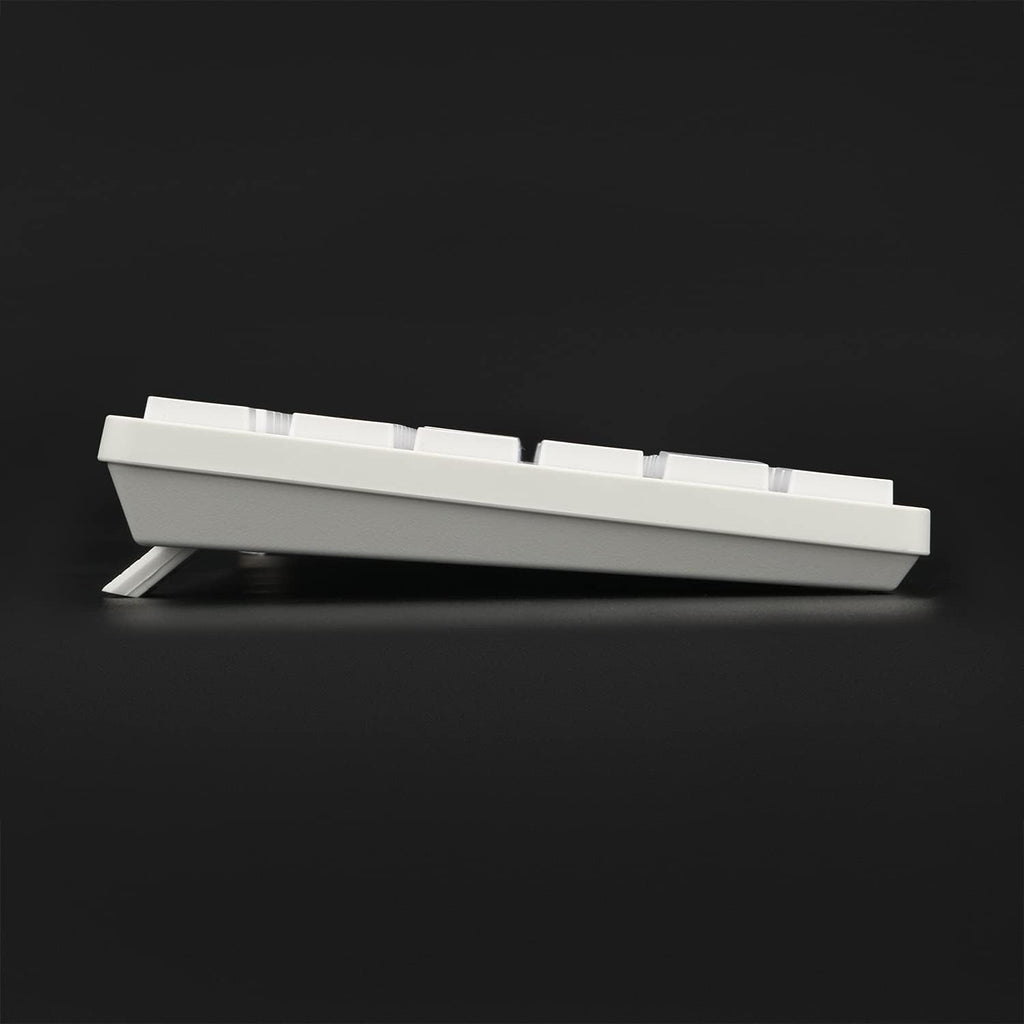 Redragon K539 Anubis 80% RGB 3-Mode Wireless Mechanical Gaming Keyboard – Low Profile TKL, Brown Switch – White