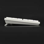 Redragon K539 Anubis 80% RGB 3-Mode Wireless Mechanical Gaming Keyboard – Low Profile TKL, Brown Switch – White