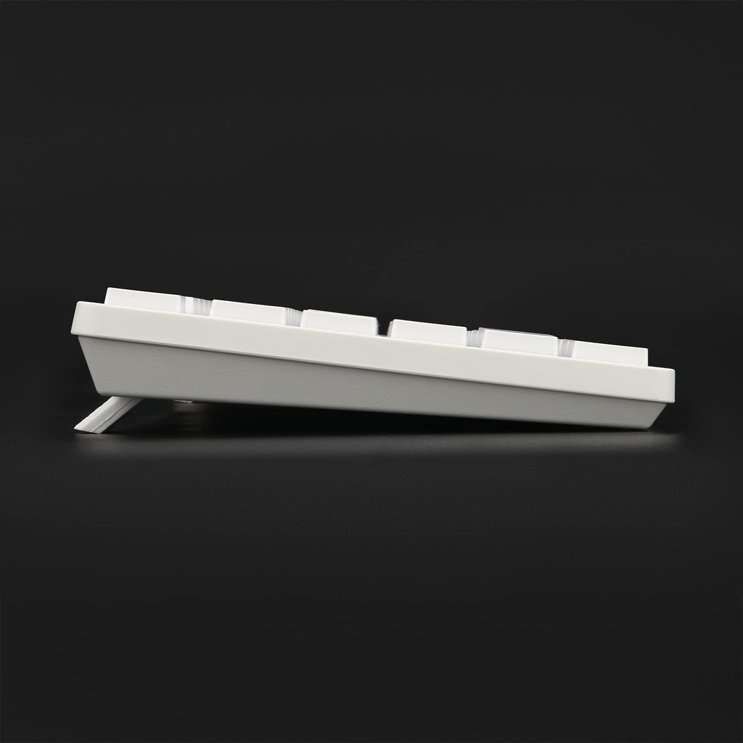 Redragon K539 Anubis 80% RGB 3-Mode Wireless Mechanical Gaming Keyboard – Low Profile TKL, Brown Switch – White