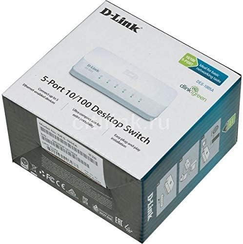 D-Link DES-1005C 5-Port 10/100Mbps Desktop Switch