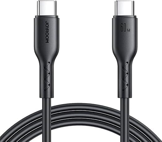 كيبل شحن سريع Joyroom S-A26 Flash-Charge Series 60W USB-C إلى USB-C بطول 1 متر  أسود