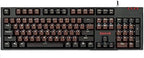 Redragon K592-PRO RGB Wired Mechanical Gaming Keyboard – 104 Keys Full Size, V-Optical Blue Switch, RGB Side Glow, Keycap Puller – Black/Brown