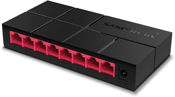 ميركوسيس سويتش MS108GP مكتبي 8 منافذ جيجابت مع 7 منافذ PoE
