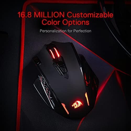 Redragon M913 Impact Elite Wired/Wireless MMO Gaming Mouse 16000 DPI