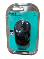 ماوس لوجيتك (Logitech M186) لاسلكي - يعمل بمجرد التوصيل مع توفير الراحة التامة