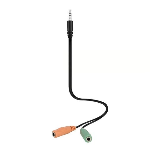 Redragon GM89 Clip-on Lavalier Microphone – Omnidirectional Condenser, 3.5mm, Y-Converter, Metal Clip, 1.8m Cable, Free Pouch – Black