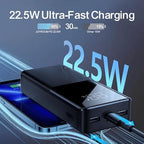 جوي روم باور بانك JR-QP192 20000mAh 22.5W  مع شاشة  LCD - اسود