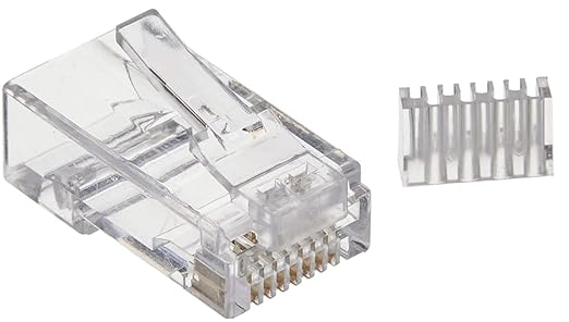 مقابس (رؤوس) شبكة 3COM RJ45 فئة CAT6 UTP - عبوة 100 قطعة