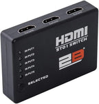 توبى سويتش HDMI من 5 منافذ الي منفذ مع ريموت - أسود
