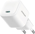 Joyroom JR-TCG08 20W PD GaN Fast Charger – Mini EU Plug Adapter – White