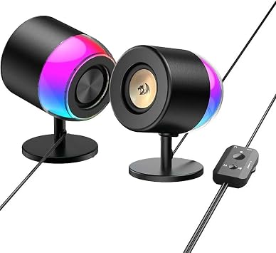 Redragon GS598 Ahri 2.0 RGB Satellite Gaming Speakers – In-line Controller USB + 3.5mm