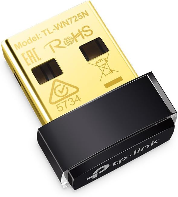 محول تي بي لينك Tl-wn725n لاسلكي 150 ميجابت في الثانية - ذهبي 