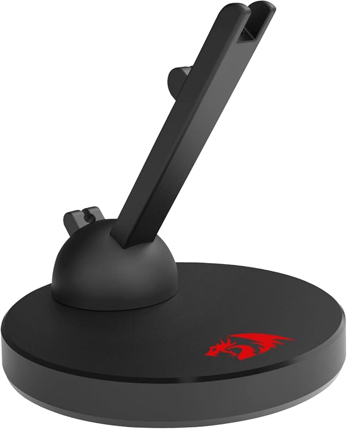 Redragon MA301 HODER Gaming Mouse Cable Management Bungee – 360° Ball-Joint Arm, Spring Clip, Heavy Non-Slip Base – Black