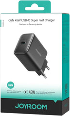 Joyroom JR-TCG13 45W GaN USB-C Fast Charger – Black