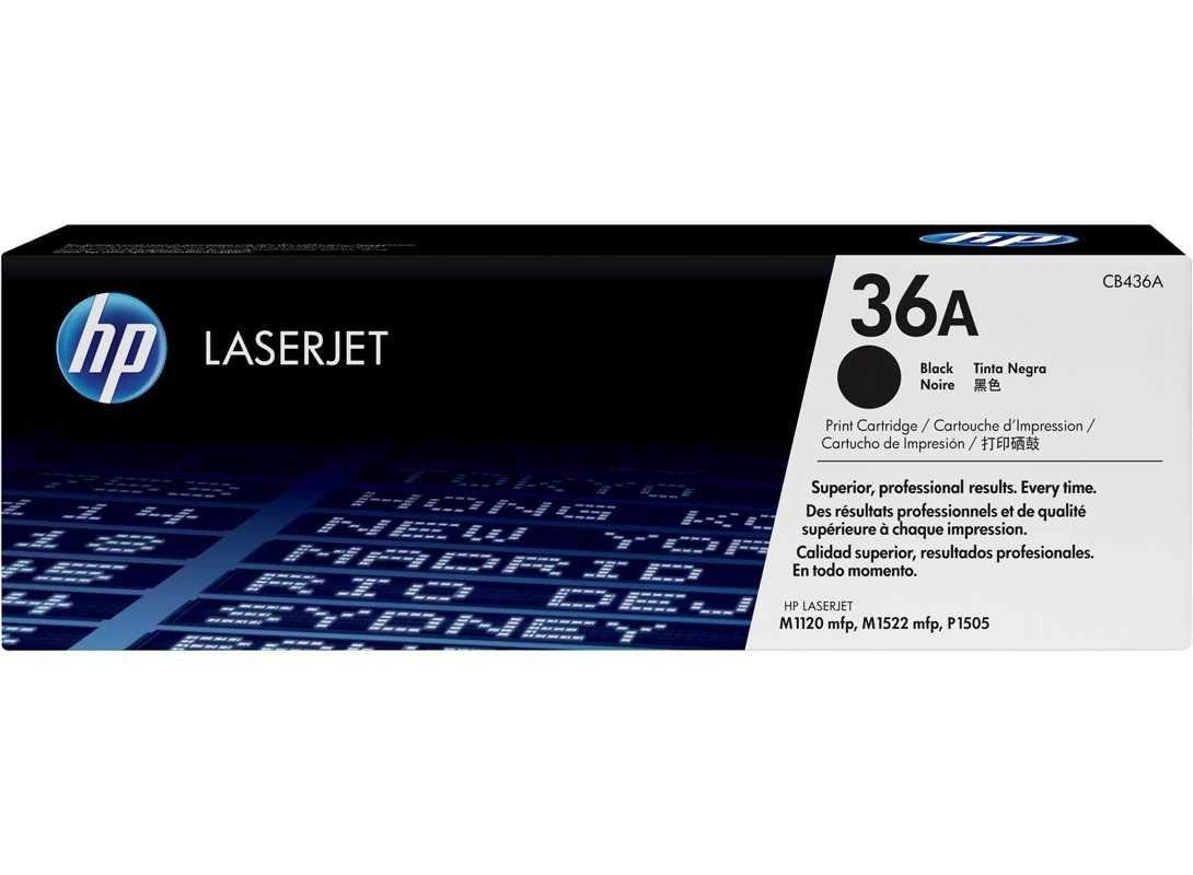 HP 36A Black LaserJet Toner Cartridge | CB436A