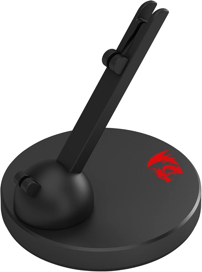 Redragon MA301 HODER Gaming Mouse Cable Management Bungee – 360° Ball-Joint Arm, Spring Clip, Heavy Non-Slip Base – Black
