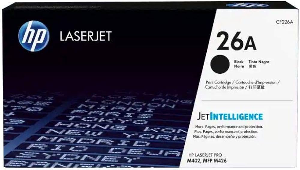 HP 26A Black LaserJet Toner Cartridge | CF226A