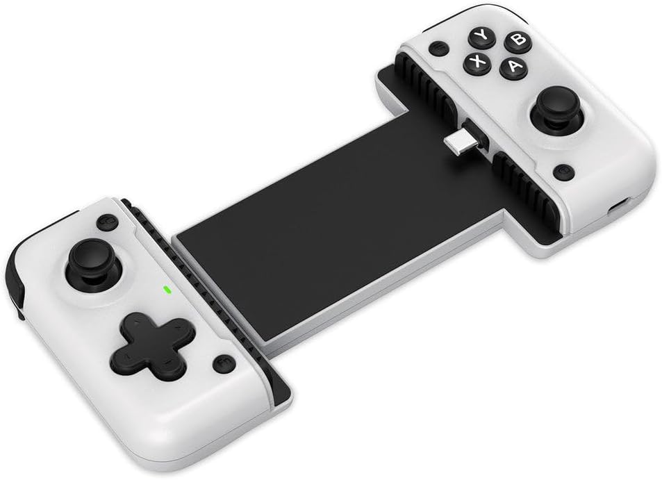 Redragon G817 Hoarah Mobile Gaming Controller – Telescopic Grip, 4 Modes (HD/XBOX/Virtual Touch/PS), USB-C & Lightning – Android & iOS – White