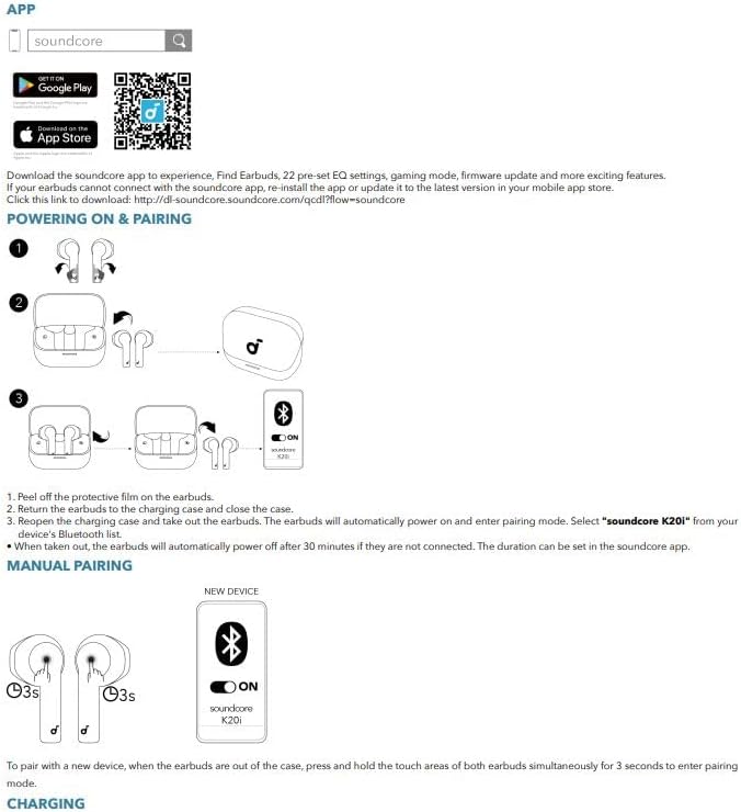 Soundcore K20i من Anker – سماعات أذن لاسلكية شبه داخل الأذن