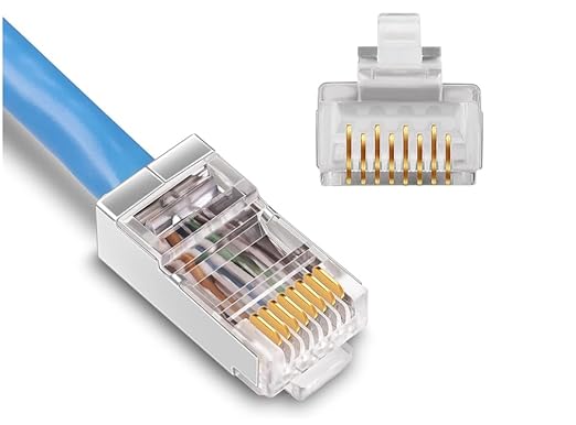 مقابس (رؤوس) شبكة 3COM RJ45 فئة CAT6 UTP - عبوة 100 قطعة