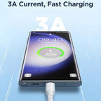 سلك شحن سريع جوي روم SA26-AC3 من الفلاش تشارج 3 أمبير USB-A إلى USB-C بطول 1 متر لون أسود
