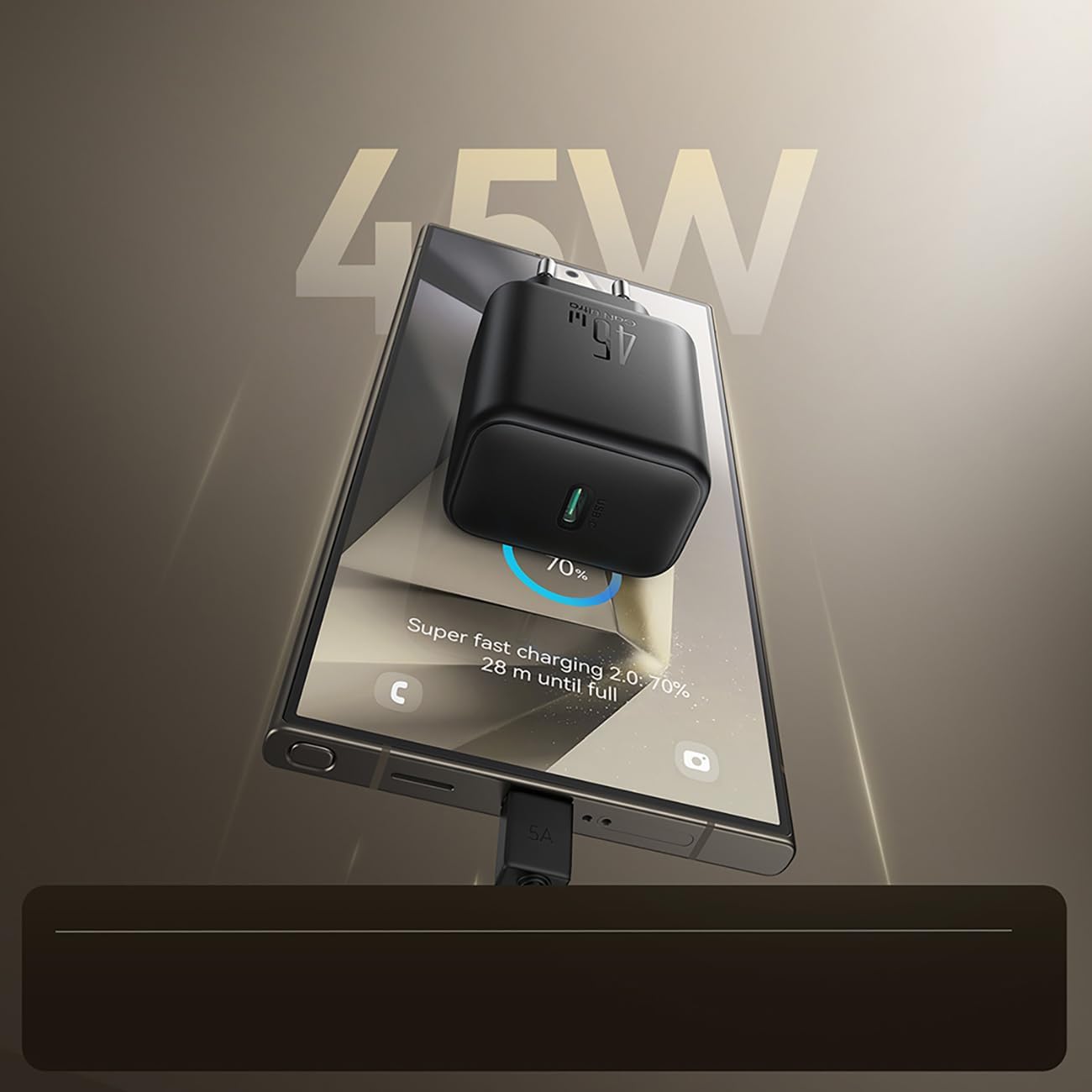 Joyroom JR-TCG13 45W GaN USB-C Fast Charger – Black