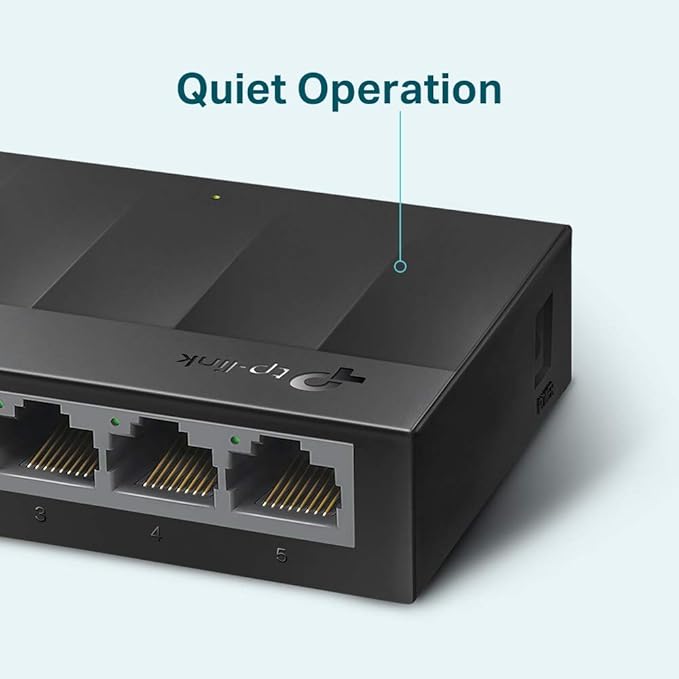 تى بى لينك سويتش 5 منافذ  LS1005G 10/100/1000Mbps - اسود
