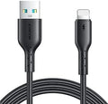كيبل شحن سريع من جوي رووم S-A26 فلاش-تشارج سلسلة USB-A إلى لايتنينج 3 أمبير بطول 1 متر لون أسود