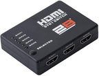 توبى سويتش HDMI من 5 منافذ الي منفذ مع ريموت - أسود
