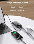 باور بانك جيروم JR-PBF12 2.4 أمبير 10000 مللي أمبير  LED