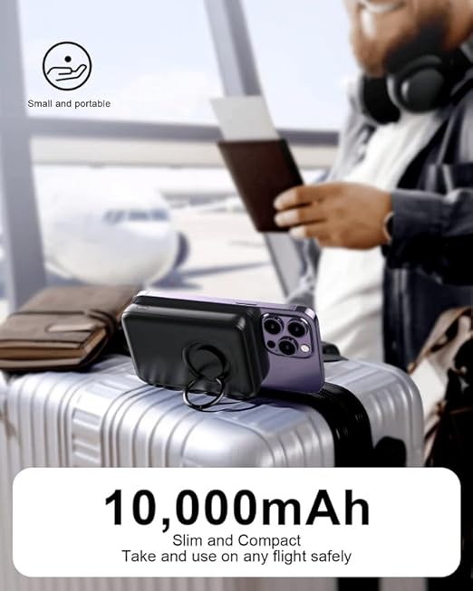 Joyroom W050 20W Magnetic Wireless Power Bank 10000mAh with Ring Holder