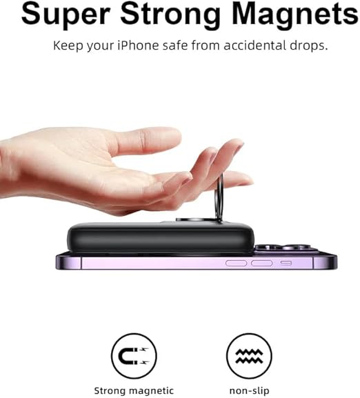 Joyroom W050 20W Magnetic Wireless Power Bank 10000mAh with Ring Holder