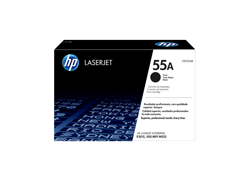 HP 55A Original Black Toner Cartridge – CE255A – ~6,000 Pages – LaserJet Enterprise P3015 / 500 MFP M525