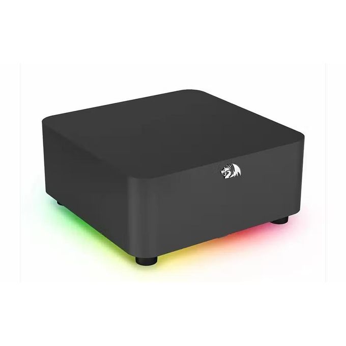 Redragon GS590 PRO 2.1 Channel RGB Gaming Speaker – 22W EQ Mode, Dual 2" Drivers + 4" Wooden Subwoofer, Bluetooth, AUX, Wireless Remote, Dynamic RGB – Black