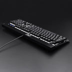 Redragon KG010-KN Wired Mechanical Gaming Keyboard – 9 LED Backlit Effects, Brown Switch, Double-Shot Keycaps