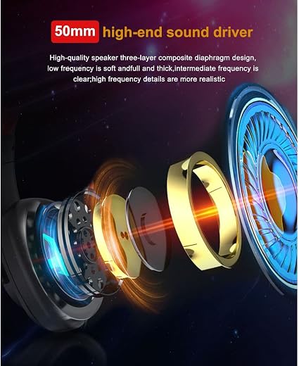 Redragon H720 7.1 Surround Sound USB Gaming Headset – 50mm Driver Detachable Mic